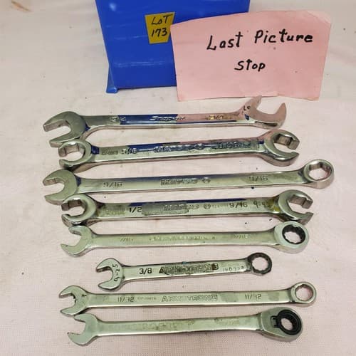 Lot of 8 Assorted Open-End Combination Wrench Set LOT-173 - Thumbnail 14