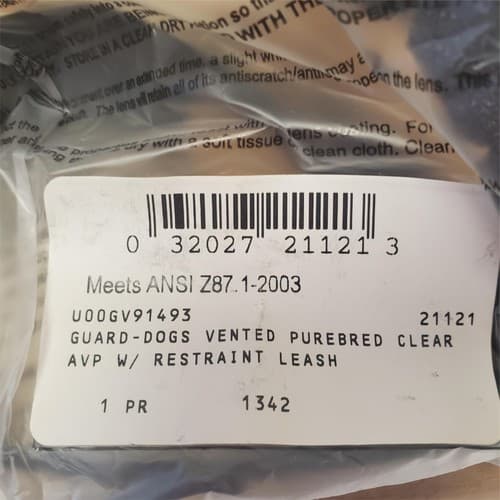 Original LOT Guard-Dogs U00GV91493 Safety Goggles - Thumbnail 6