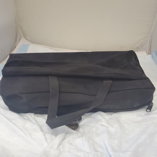 Large Shoulder Strap Pockets Zipper Tool Bag - Black - Thumbnail 5