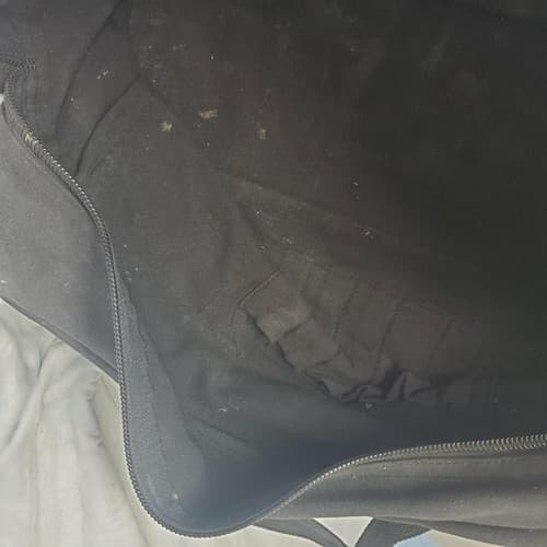 Large Shoulder Strap Pockets Zipper Tool Bag - Black - Thumbnail 4