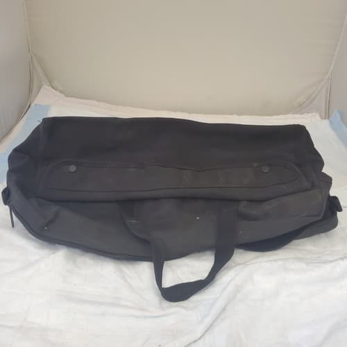 Large Shoulder Strap Pockets Zipper Tool Bag - Black - Thumbnail 7