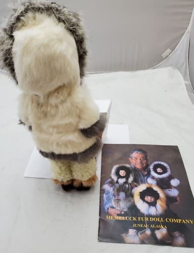 Vintage Beautiful Memeluck Fur Doll Company Made in Juneau Alaska - Thumbnail 3