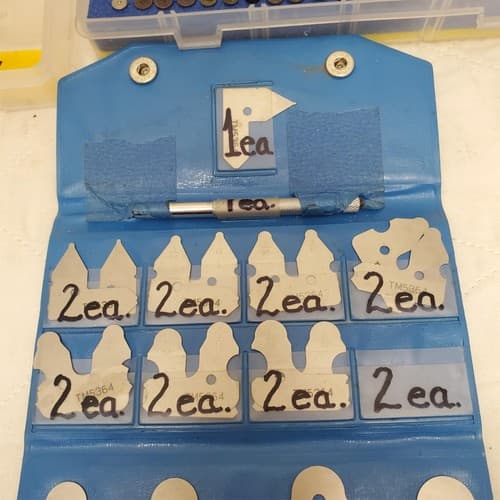 Lot of Machinist Radius Gage Set Pin Protrusion Gauge & Drill Stop Kit LOT-884 - Thumbnail 10