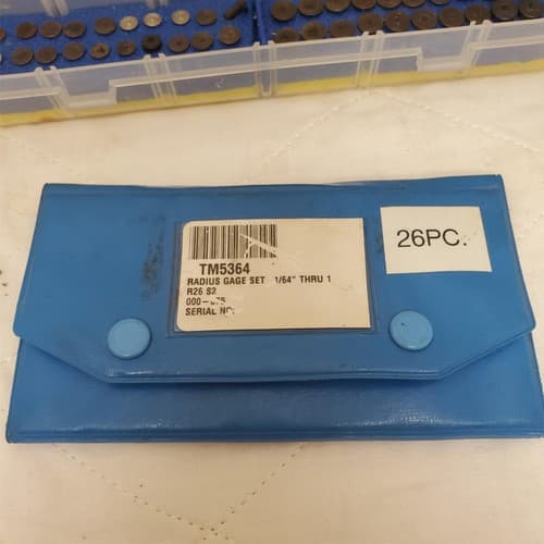 Lot of Machinist Radius Gage Set Pin Protrusion Gauge & Drill Stop Kit LOT-884 - Thumbnail 8