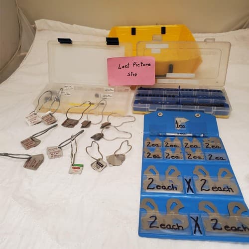 Lot of Machinist Radius Gage Set Pin Protrusion Gauge & Drill Stop Kit LOT-884 - Thumbnail 17