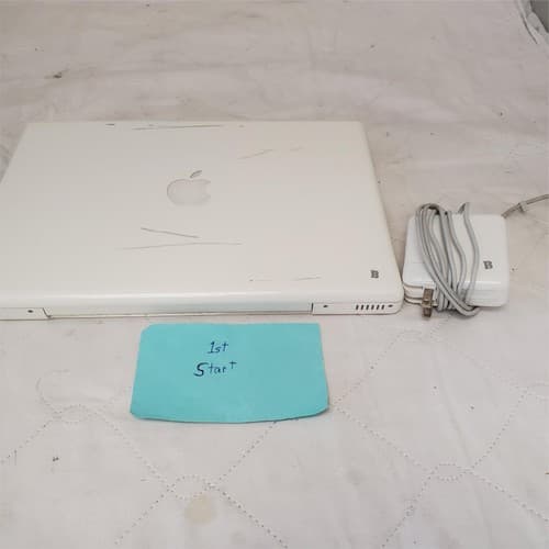 Vintage Apple Macbook Laptop Model A1181 White Bundle - Image 1