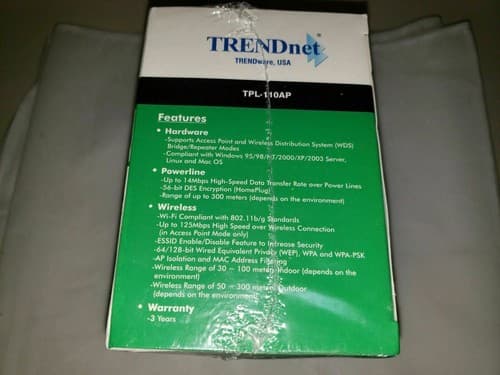 Trendnet Powerline TPL-110AP Wireless Powerline Access Point - Thumbnail 3