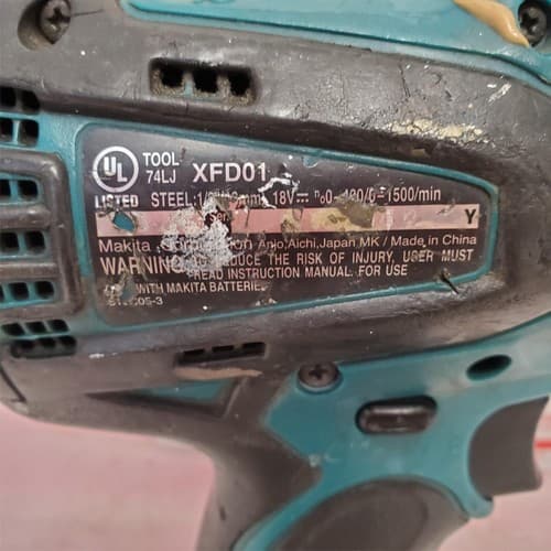 Makita XFD01 Compact 18V Cordless Drill Driver LOT-942 - Thumbnail 6