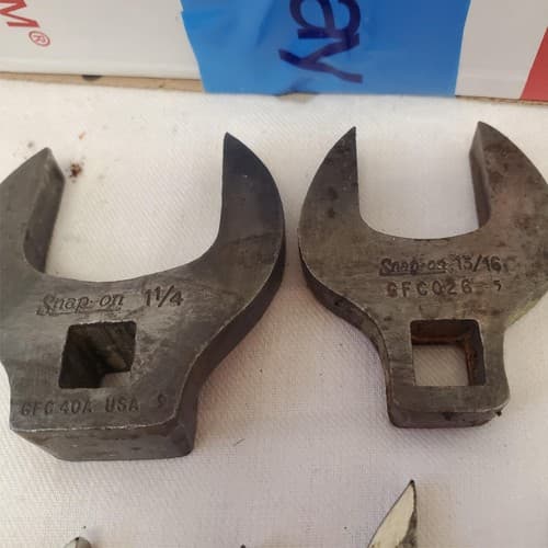 Lot of 19 Assorted Snap on Crowsfoot Wrench Chrome Socket Extension set LOT-987 - Thumbnail 5