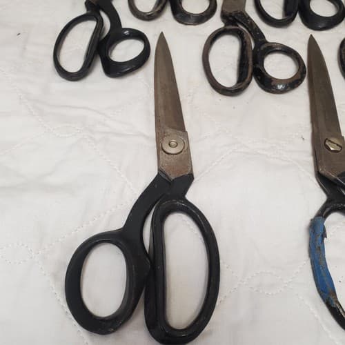 Lot of 7 Assorted Handle Pinking Scissors LOT-97 - Thumbnail 5