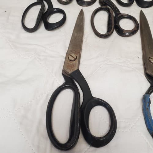 Lot of 7 Assorted Handle Pinking Scissors LOT-97 - Thumbnail 4