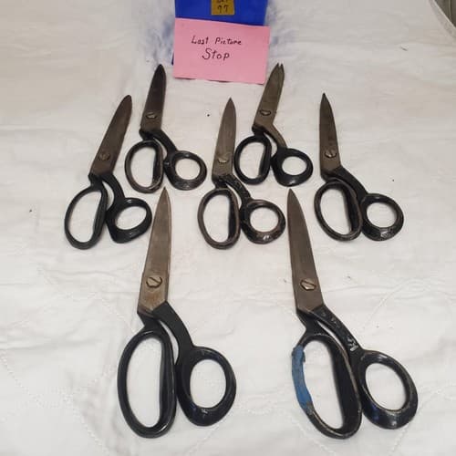 Lot of 7 Assorted Handle Pinking Scissors LOT-97 - Thumbnail 9
