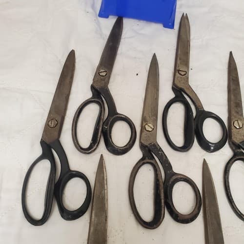 Lot of 7 Assorted Handle Pinking Scissors LOT-97 - Thumbnail 6