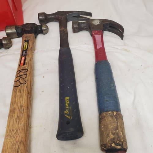 Lot of 5 Assorted Ball Peen & Claw Hammers LOT-621 - Thumbnail 7