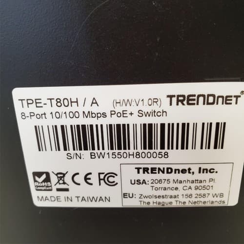 Trendnet TPE-T80H 8-Port 10/100Mbps Greennet PoE+ Switch - Thumbnail 8