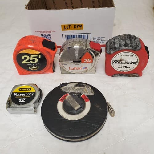 Lot of 5 Assorted Measuring Tapes LOT-889 - Image 1