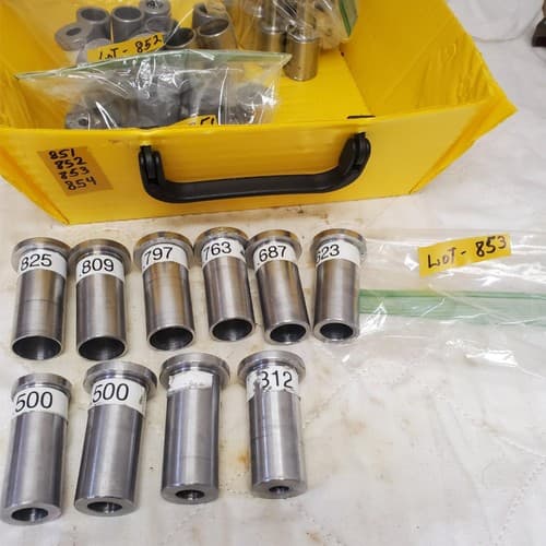 Lot of 10 Assorted Precision Steel Bushing Dies Set LOT-853 - Image 1