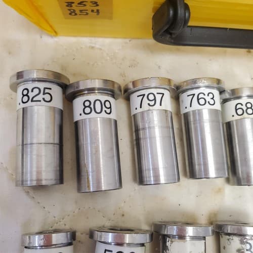 Lot of 10 Assorted Precision Steel Bushing Dies Set LOT-853 - Thumbnail 3