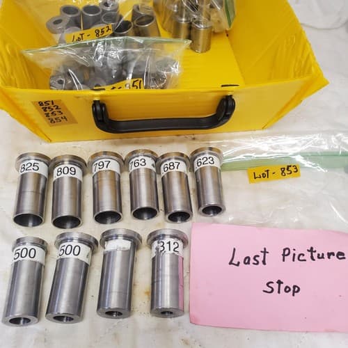 Lot of 10 Assorted Precision Steel Bushing Dies Set LOT-853 - Thumbnail 6