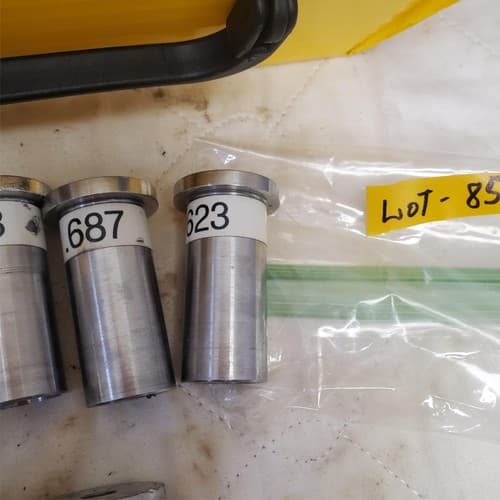 Lot of 10 Assorted Precision Steel Bushing Dies Set LOT-853 - Thumbnail 4