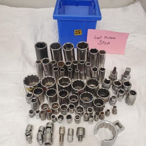 Lot of 69 Assorted Sockets Chrome LOT-482 - Thumbnail 9