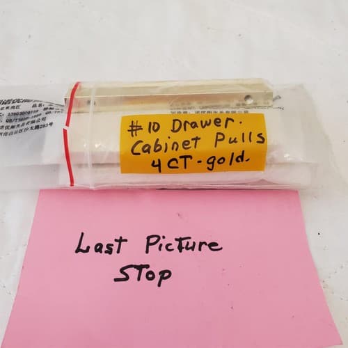 Lot of 4 Gold Cabinet Pulls Handle #10 - Thumbnail 6