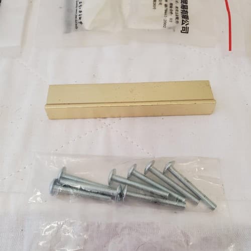 Lot of 4 Gold Cabinet Pulls Handle #10 - Thumbnail 3