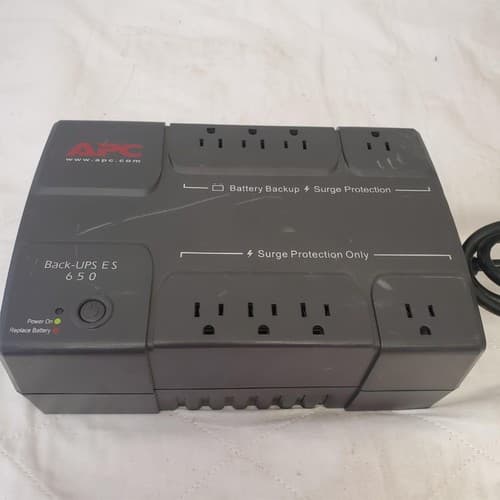APC Back Up UPS ES 650 120V BE650R Surge Protected #11 (NO BATTERY INCLUDED) - Thumbnail 3