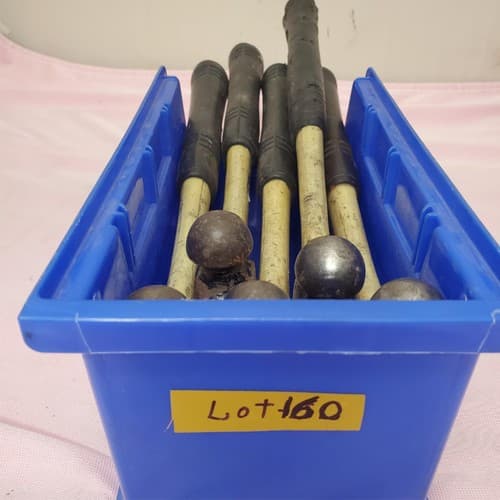 Lot of 5 Heavy Duty Ball Peen Fiberglass Wooden Handle Hammers LOT-160 - Thumbnail 3