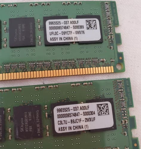 Lot of 2 KingSton 16GB KVR1333D3E9SK2 Micron 8GB PC3-10600E-9-10-E3 Memory RAM - Thumbnail 5