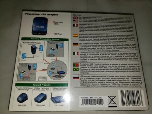 Trendnet Powerline TPL-101U USB Adapter High-Speed Network Solution - Thumbnail 2