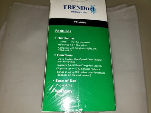 Trendnet Powerline TPL-101U USB Adapter High-Speed Network Solution - Thumbnail 3
