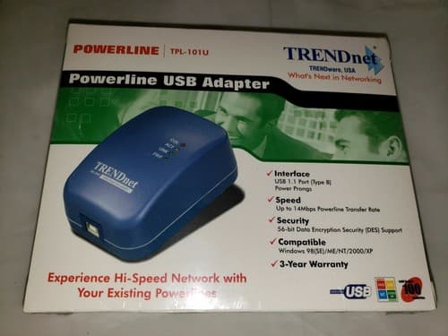 Trendnet Powerline TPL-101U USB Adapter High-Speed Network Solution - Image 1
