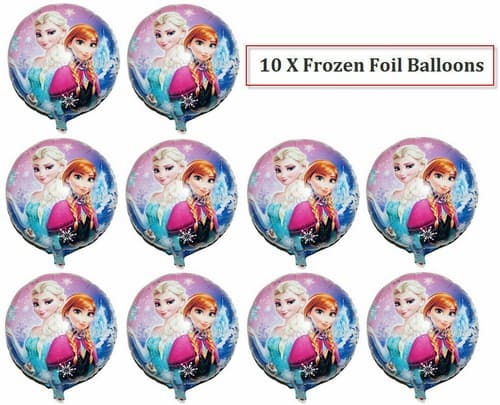10X Disney Frozen Elsa Foil Birthday Balloons Party Anna Wedding Decoration Lot - Image 1