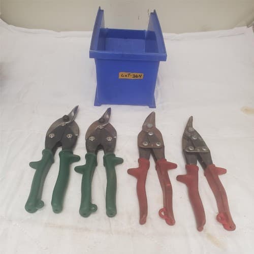 Lot of 4 BluePoint DAR Cuts Right Tin Snips Aviation Sheet Metal Cutters LOT-364 - Thumbnail 4