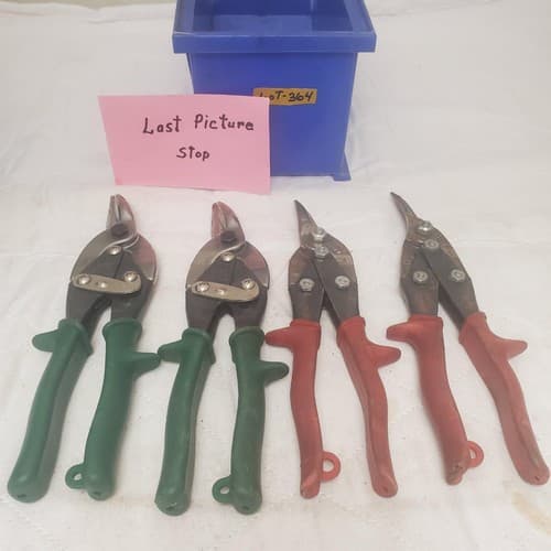 Lot of 4 BluePoint DAR Cuts Right Tin Snips Aviation Sheet Metal Cutters LOT-364 - Thumbnail 9