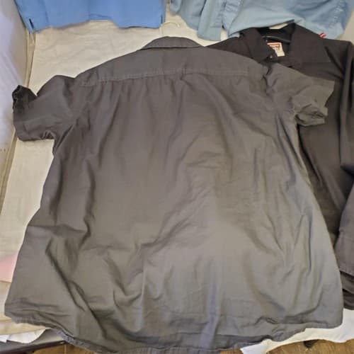 Lot of 4 Mens Wrangler Jeans Co 100% Cotton Long & Short Sleeve Shirt Size L - Thumbnail 5