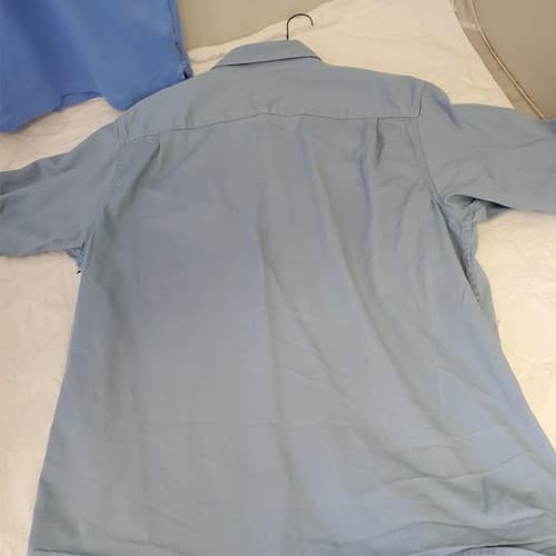 Lot of 4 Mens Wrangler Jeans Co 100% Cotton Long & Short Sleeve Shirt Size L - Thumbnail 15