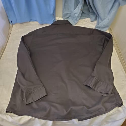 Lot of 4 Mens Wrangler Jeans Co 100% Cotton Long & Short Sleeve Shirt Size L - Thumbnail 8