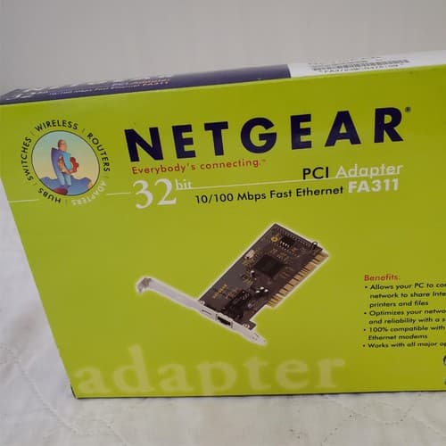 Netgear PCI Adapater FA311 (32 Bit) 10/100 Mbps Fast Ethernet - Thumbnail 2