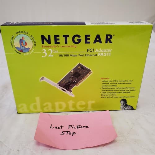 Netgear PCI Adapater FA311 (32 Bit) 10/100 Mbps Fast Ethernet - Thumbnail 8