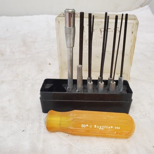 Vintage Xcelite Allen Hex Key Socket Driver Set Hand Tools LOT 382 - Thumbnail 4