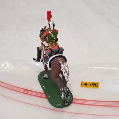 St. Petersburg Hand Painted Metal Toy Soldier Calvary Trumpeter CM-198 - Thumbnail 5