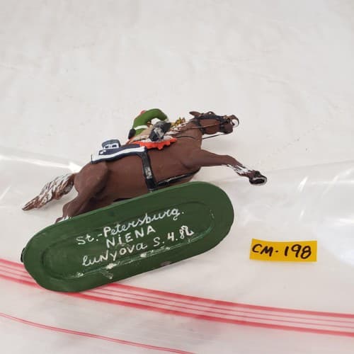 St. Petersburg Hand Painted Metal Toy Soldier Calvary Trumpeter CM-198 - Thumbnail 6