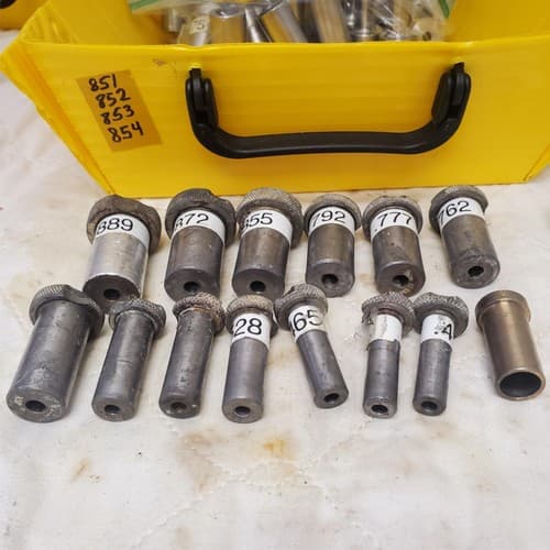 Lot of 14 Assorted Knurled Grip Steel Punch Dies Set LOT-851 - Thumbnail 4