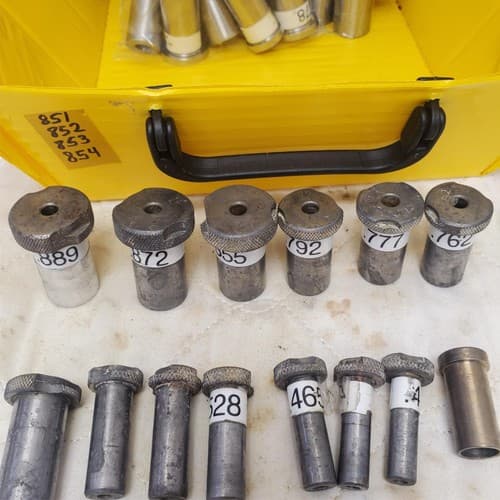 Lot of 14 Assorted Knurled Grip Steel Punch Dies Set LOT-851 - Thumbnail 5