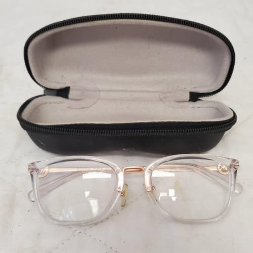 Michael Kors MK 4054 Captiva Clear Rose Gold Eyeglasses Frame with Vogue Case - Thumbnail 2