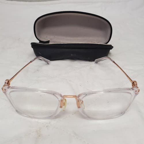 Michael Kors MK 4054 Captiva Clear Rose Gold Eyeglasses Frame with Vogue Case - Thumbnail 3