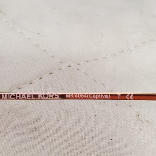 Michael Kors MK 4054 Captiva Clear Rose Gold Eyeglasses Frame with Vogue Case - Thumbnail 5