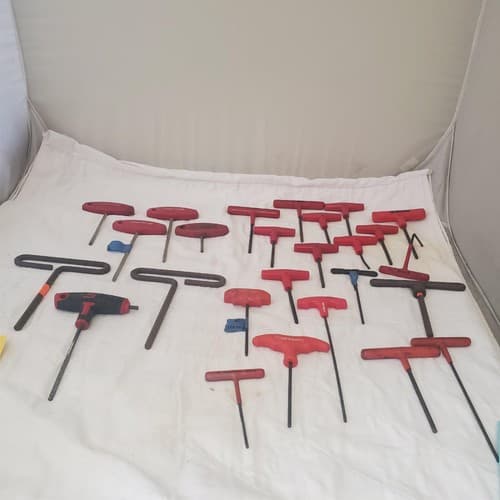 Lot of 26 Assorted T-Shaped L-Shaped Combination Hex Wrench LOT-397 - Thumbnail 3